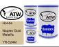 Preview: Honda, Naples Gold Metallic, YR-524M: 500ml Lackdose + 500ml Klarlack + 250ml Härter - Set, von ATW Autoteile West.